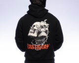 wired decay skull hoodie